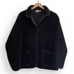 Vintage Woolrich Sherpa Fleece Cross Stitch Oversized Jacket